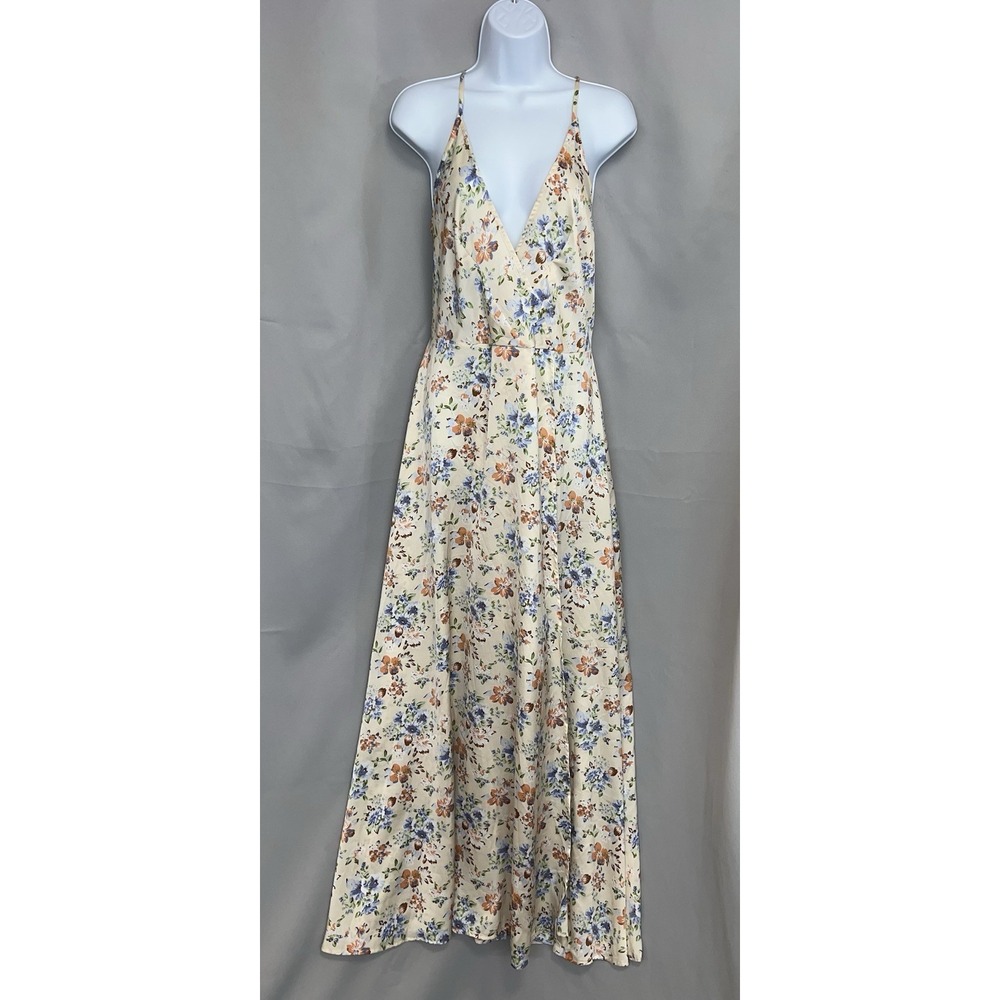 SHEIN KARISMINA Floral Print Split Thigh Cami Dress,Vacation Outfits Sz 0XL